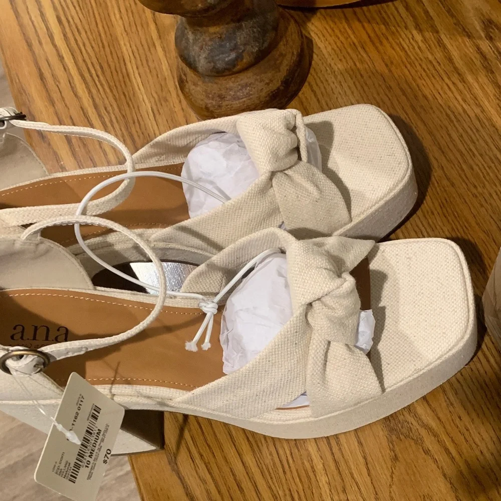 a.n.a Holland Natural Platform Sandals